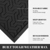 Yimobra Outdoor Mat Front Door Entrance Doormat, Heavy Duty Welcome Mat, Water Absorbent Rug for Inside Outside, Easy Clean, Non Slip, Durable Ru