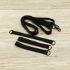 4PCS Fixed Strap Wind Protection for Large Cantilever Parasols Crank Umbrellas Wind Shield Suitable for Any Parasol with Locking Screw Black