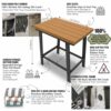Shower Stool, Shower Benches For Inside Shower, Shower Seats For Shaving Legs Bathroom Bench Waterproof Corner Bench Stainless Steel Poly Lumber
