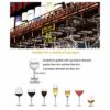 Stylish Simplicity Down Wine Rack Bar Creative Display Stand Vintage Wrought Iron Wine Rack - Restaurant Kitchen Bar Decoration Storage Rack Adju