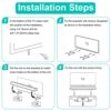 Loyeenha Pair Wall Mounting Bracket for LG Sound bar for SH2 SH4 SH7 SPH2B-P SPH5B-W NB3540 NB554 S54A1-D NB5540 NB4540 S44A1-D NB4540 NB4540 NB5