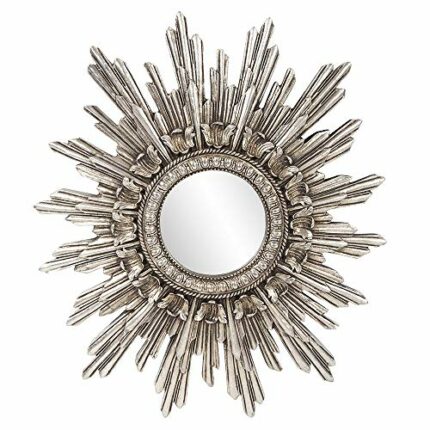 Howard Elliott Collection Chelsea Antique Starburst Mirror, Showpeice Round Decorative Focal Point Glass Mirror for Bedroom, Bathroom, Living Roo