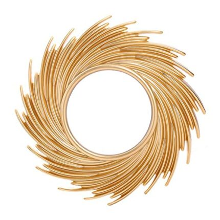 Huaxingda Sunbursts Mirror - Gold Sunbursts Wall Mount Mirror,Home Accent, ing Sun Mirror Decor, Ready to Bedroom Decoration for Living Room