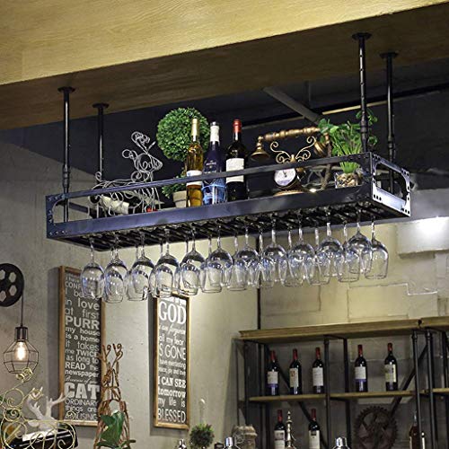 EYLINK Wine Racks,Wine Lovers/Floating Wine Shelf Hanging Wine Holder Wine Glass Holder Upside down Wine Rack Simple Style Iron Hanging Wine Glas