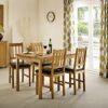 Julian Bowen Coxmoor Nest of Tables, Oak,Height: 48, Width: 50, Depth: 35cm