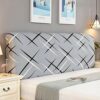 Zoey's store Nordic Style Stretch Back Cover for Headboards - Curved Leather Wood Protector Cover - 5ft x 2.6ft