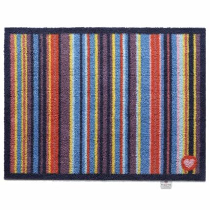HUG RUG STRIPE 85 Design,50x75cm, Highly absorbent Indoor Barrier Mat, Machine washable
