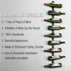 AQAREA Wall Mount Wine Rack Organizer, Wine Holder Wall Mounted, Wine Storage Display, Wine Rack Holder