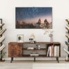 Yusong Tree Bookshelf, Floor Standing Bookcase with Steel Pipe for Living Room Bedroom, Organizer Shelves for Home Office (Brown, 9 Tier)