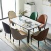 dining chair Kitchen Dining Room Furniture Chairs Modern Style Dining Chair Artificial Leather Chair With Backrest Used Dining Room And Living Ro
