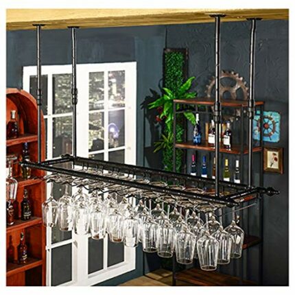 Simple Ceiling Stylish Simplicity Wine Rack Stylish Simplicity Industrial Retro Wrought Iron Creative Display Wine Glass Holder Adjustable Height