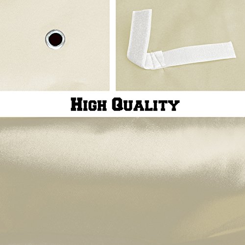 BenefitUSA Replacement 10'X10'Gazebo Canopy top Patio Pavilion Cover Sunshade Polyester Single Tier (Ecru)