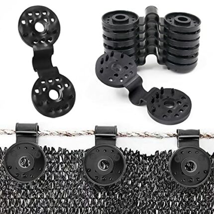 40 Pcs Shade Cloth Plastic Clips, Shade Cloth Heavy Duty Lock Grip, Sun Shade Clips, Shade Netting Fixing Clips, Shade Cloth Fabric Clip, Shade F