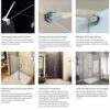 50cm Stainless Steel Frameless Shower Door Fixed Panel Wall-to-Glass Support Bar for 1/4" to 3/8" Thick Glass by M-Home