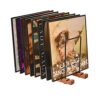 Yorkmills Vinyl Record Storage, Display Up to 50 LP Albums DVDs CDs, Solid Wood Vinyl Holder with Stainless-Steel lp Storage Boxes shelf Stand Ca