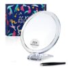 Magnifying Mirror 20x / 1x Two Sided, Double Sided Magnifying Mirror with Stand, Magnified Hand Mirror for Makeup, Blackhead/Comedone Removal (6i