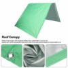 TOPINCN Outdoor Swing Cover Kids Playground Roof Canopy Patio Swing Cover Waterproof Cover Replacement Tarp Sunshade for Garden Patio(Green)