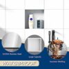 Qeke Stainless Steel Shower Niche 12" X 12", No Tile Needed Wall Niche Shower, Recessed Shower Shelf for Bathroom Storage, Matte White