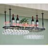 Stylish Simplicity Down Wine Rack Multifunctional Wine Rack Glass Wine Glass Holder Vintage Wrought Iron Wine Rack - Restaurant Kitchen Bar Glass