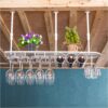 Stylish Simplicity Down Wine Rack, Retro Wrought Iron Wine Rack, Multi-Function Storage Wine Rack, Creative Display Stand, Goblet Rack Home, Rest