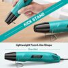 SEEKONE Handheld Heat Gun, 350°C Multi Function Portable Mini Hot Air Gun 320W with Overload Protection, 1.5m Ultra-Long Double Insulated Cable,
