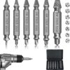 6pcs Stripped Screw Extractor Set Bolt Extractor Set, Security Bit Set Screw Set Tools Set, Rounded Bolt Remover Screw Grab Screw Removal Tool, E
