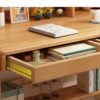 ZCMEB Design Home Furniture Wooden Study Desk Office Desk With Storage Book Own Wooden Adjustable (Color : D, Size : 100cm)