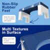 Toilet Stool Squat Adult, Poop Stool for Bathroom Adults, Toilet Foot Stool for Pooping, Toilet Step Stool for Kids, Non-Slip Surface, Sturdy Pla