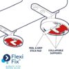 Croydex WL601821H Flexi-Fix Quartz Always Fits Never Slips Anti Bacterial Toilet Seat, Wood, Black, 44.5 x 38 x 6 cm