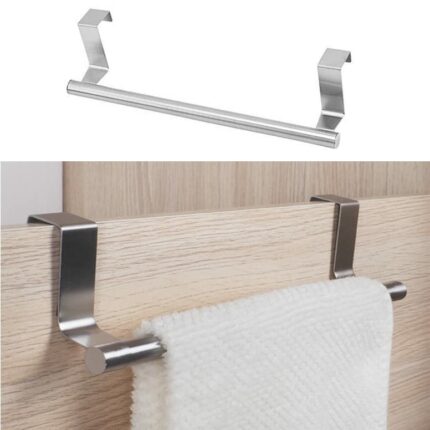 Towel Rail Over the Door Towel Holder Stainless Steel Stainless Steel Anti Slip Over Rea Towel Holders Without Drilling Waterproof and Rustproof