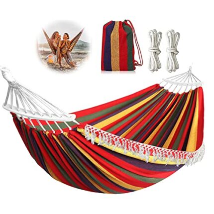 Gohytal Travel Hammock Outdoor Hammock Camping Double Hammock Load Capacity up to 300 kg Hammock Ultralight with Carabiner/Rope/Carry Bag Hammock