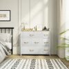 YITAHOME Chest of Drawers, Fabric 7-Drawer Storage Organizer Unit for Bedroom Living Room Closet, Sturdy Steel Frame, Easy Pull Fabric Drawer & W