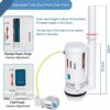 Apragaz Toilet Flush System Replacement, Dual Flush and Fill Toilet Cistern Kit with Universal Ldual Flush Cistern Valve, Adjustable Height Ciste