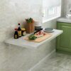 FALIYORS Wall-mounted Table Folding Kitchen Wood Dining Tables Living Room Furniture Kitchen Multi-use Computer Laptop Desk Space Saving For Home