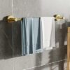 Fixsen 18-inch Gold Single Towel Bar Towel Rack Hand Towel Holder Stainless Steel and Zinc Alloy 1pc for Kitchen and Bathroom Wall Mount Heavy Du