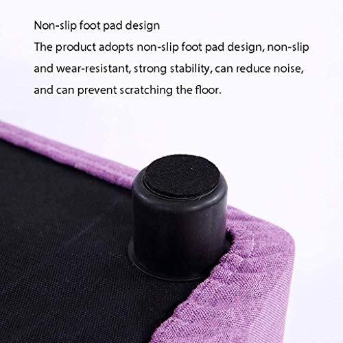 LUKEO Solid Wood Stool Removable Chair Fashion Sofa Stool Fabric Bench Adult Round Stool Shoe Bench (Color : 3-pack)