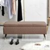 Storage Ottoman Bench for Bedroom, Premium Storage Bench End of Bed Upholstered Bench, Modern Bedroom Bench Entryway Bench Ottoman, for Bedroom,
