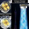 High Pressure Water Saving Shower, 360 Degrees Rotating Propeller Driven Handheld Shower Head with Filter, Turbo Spa Shower Head with Fan & Switc