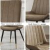 Kitchen Dining Room Furniture Chairs Dining Chairs Set Of 6,PU Leather Kitchen Chair Modern Simplicity Bedroom Marriage Room Balcony Sofa Chair D
