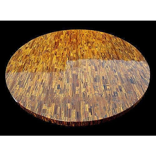 Gifts And Artefacts 42 x 42 Inches Natural Gemstone Overlay Work Kitchen Table for Home Furniture Decor Round Shape Marble Dining Table Top