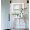 AAZZKANG Rustic Large Mirror Decorative Wooden Frame Wall Mirror 26"x18" for Farmhouse Bedroom Bathroom Dressing Room Home Decor
