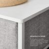 FGHOEV Storage Chest Dresser 5 Fabric Drawers Closet Apartment Dorm