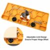 BI-DTOOL 35mm Hinge Jig, Hinge Drilling Jig Hole Guide Woodworking Tools for Kitchen Cabinet Doors Hinge