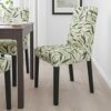 Ikea BERGMUND chair, black/Fågelfors multicolour