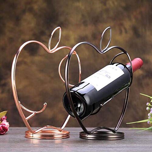 DLOETT Wine Rack - Display Rack Wine Cabinet Bottle Rack Creative Bronze Home Wine Rack