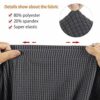 Littleduck Sofa Cushion Covers 3 Seater Elastic Sofa Seat Cushion Covers Couch Slipcover Stretch Sofa Cover Furniture Pet Protector Light Grey