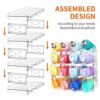 clbutge Water Bottle Organizer for Cabinet, 4 Pack Stackable Water Bottle Storage Rack, Kitchen Pantry Organization and Storage Shelf, Wine Drink
