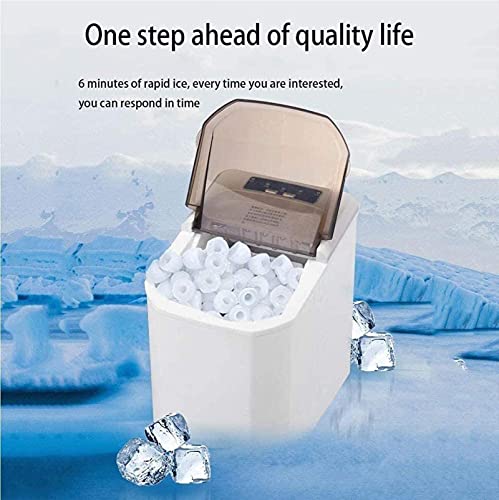 CXSMKP Electric Ice Maker Machine Portable Ice Cube Makers 10Kg/24H Stainless Steel Self Cleaning Ice Crushers For Home Kitchen