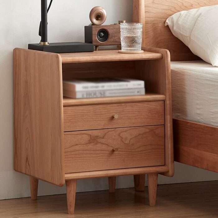 EYHLKM Side Cabinet Large Storage Space Nightstand Bedroom Nightstand Cabinet Of Drawers Furniture Bedroom Nightstand