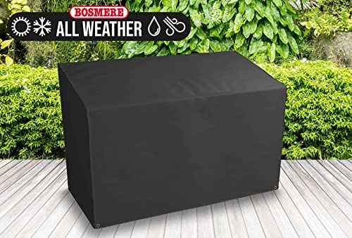 Bosmere All-Weather Garden Bench Cover, 100% Waterproof, UV Protected, Heavy Duty 600D Oxford Fabric, L163 W66 H89cm, A610C